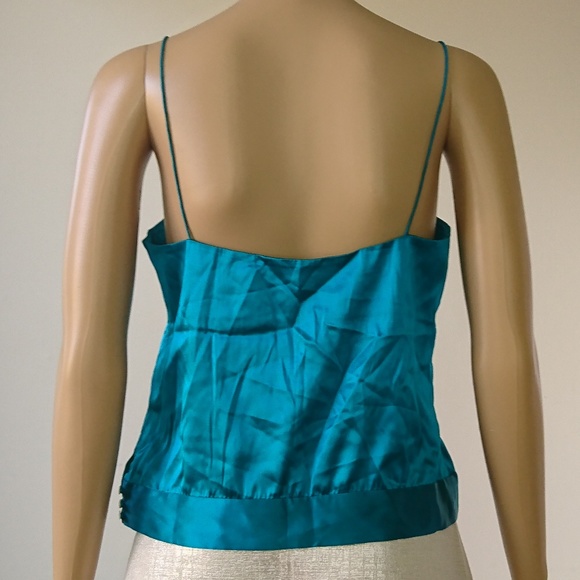 teal spaghetti strap top